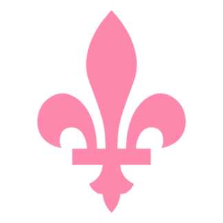Québec Fleur De Lys Decal (Pink)
